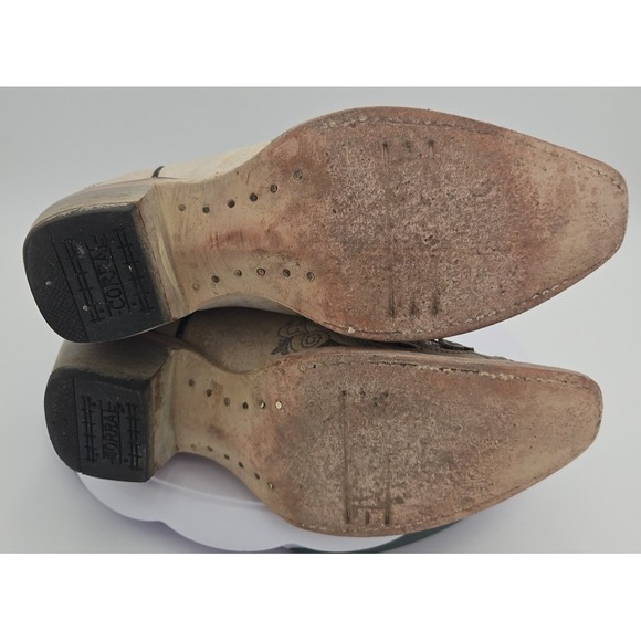 Corral T0021 Cream Glitter Inlay Snip Toe Boots Youth Toddler Wedding Sz 2T *EUC - Picture 13 of 15